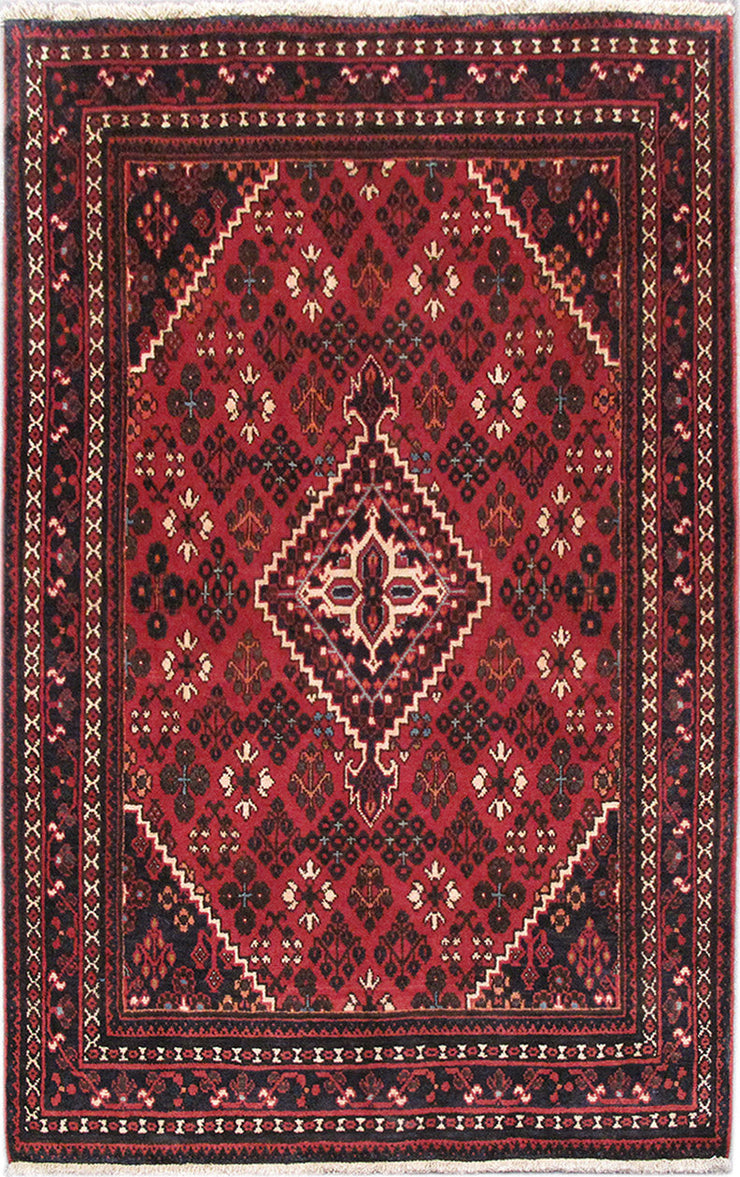 4' x 7' Red Persian Hamadan Rug