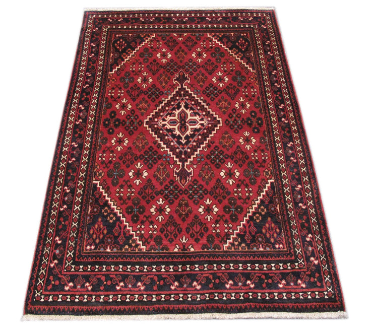 4' x 7' Red Persian Hamadan Rug