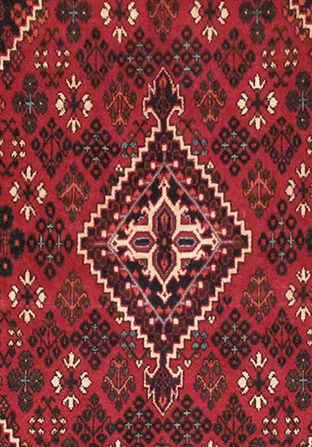 4' x 7' Red Persian Hamadan Rug