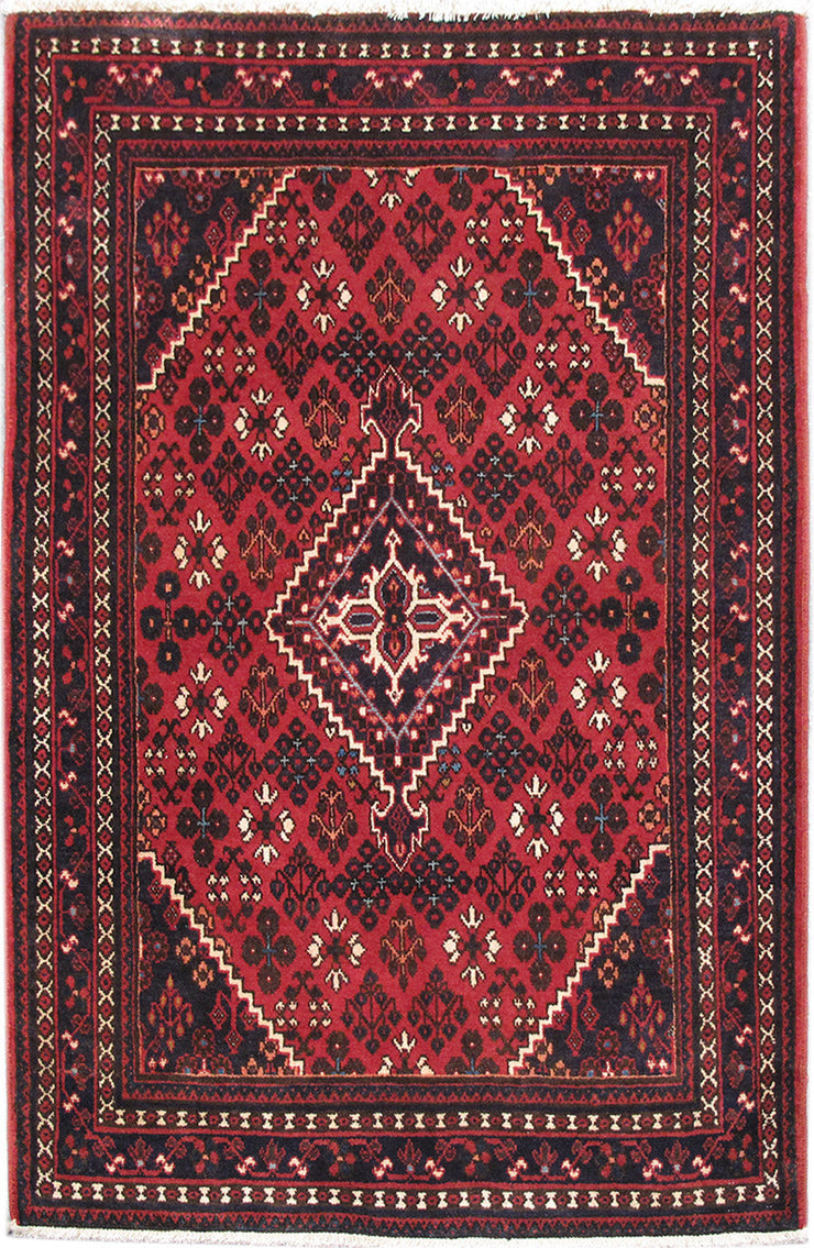 4' x 7' Red Persian Hamadan Rug