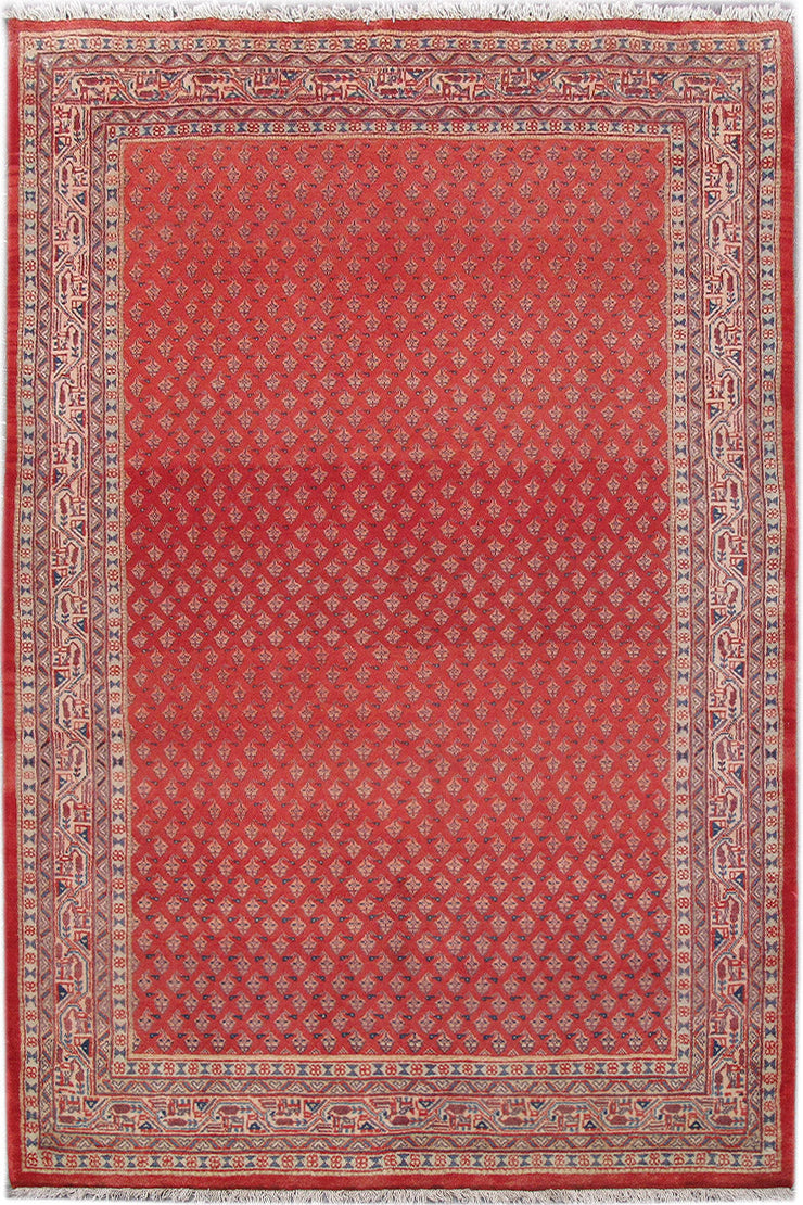 5' x 7' Red Persian Hamadan Rug