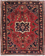 5' x 7' Red Persian Hamadan Rug