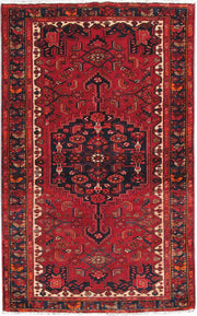 4' x 7' Red Persian Hamadan Rug