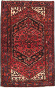 4' x 7' Red Persian Hamadan Rug