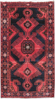 4' x 6' Light Red Persian Hamadan Rug