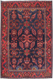 5' x 7' Red Persian Hamadan Rug