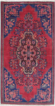 4' x 7' Red Persian Hamadan Rug