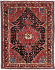 4' x 6' Red Persian Zanjan Rug