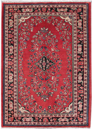 4' x 7' Red Persian Hamadan Rug