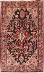 4' x 7' Red Orange Persian Hamadan Rug