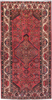 4' x 8' Red Persian Hamadan Rug