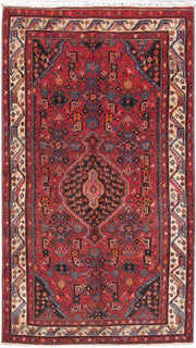 4' x 8' Red Persian Hamadan Rug