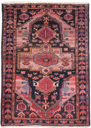 5' x 7' Light Red Persian Hamadan Rug