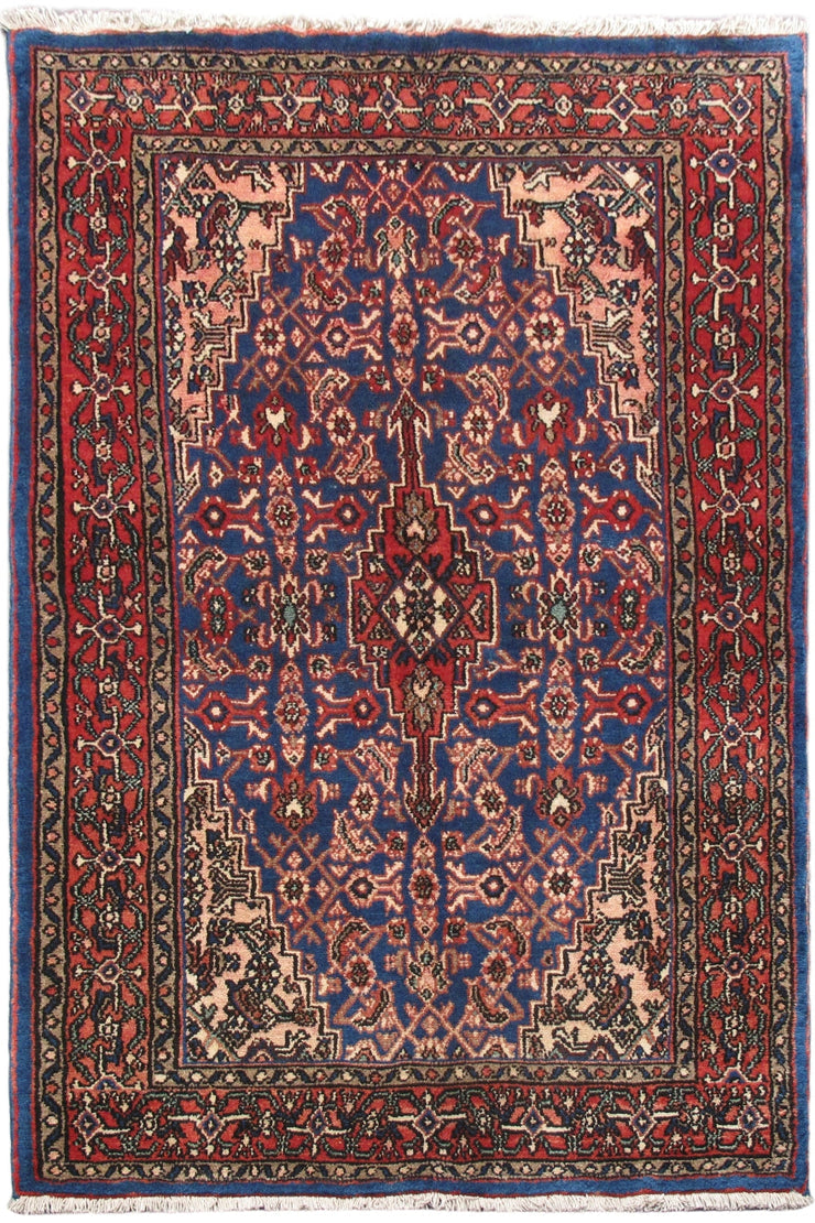 4' x 7' Red Persian Hamadan Rug