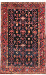 4' x 7' Brownish Red Persian Hamadan Rug