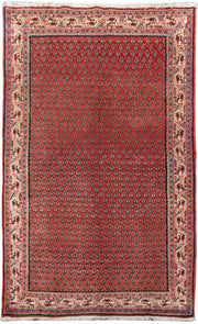 4' x 7' Red Persian Hamadan Rug