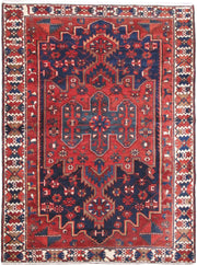 5' x 7' Red Persian Hamadan Rug