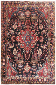 5' x 7' Red Persian Hamadan Rug