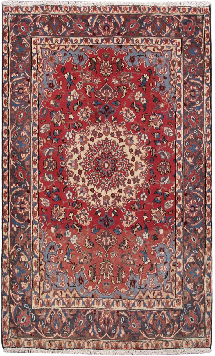 5' x 7' Red Persian Hamadan Rug