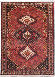 4' x 6' Red Persian Hamadan Rug