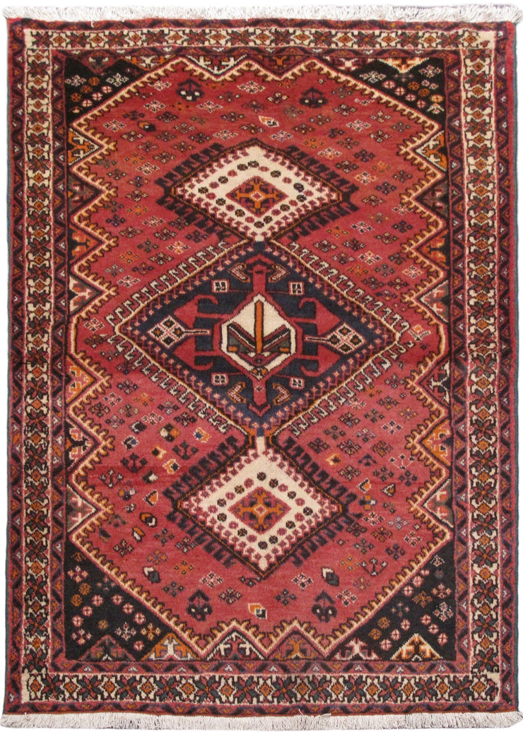 4' x 6' Red Persian Hamadan Rug