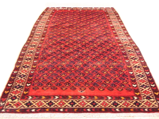 3' x 9' Salmon Pink Persian Hamadan Runner