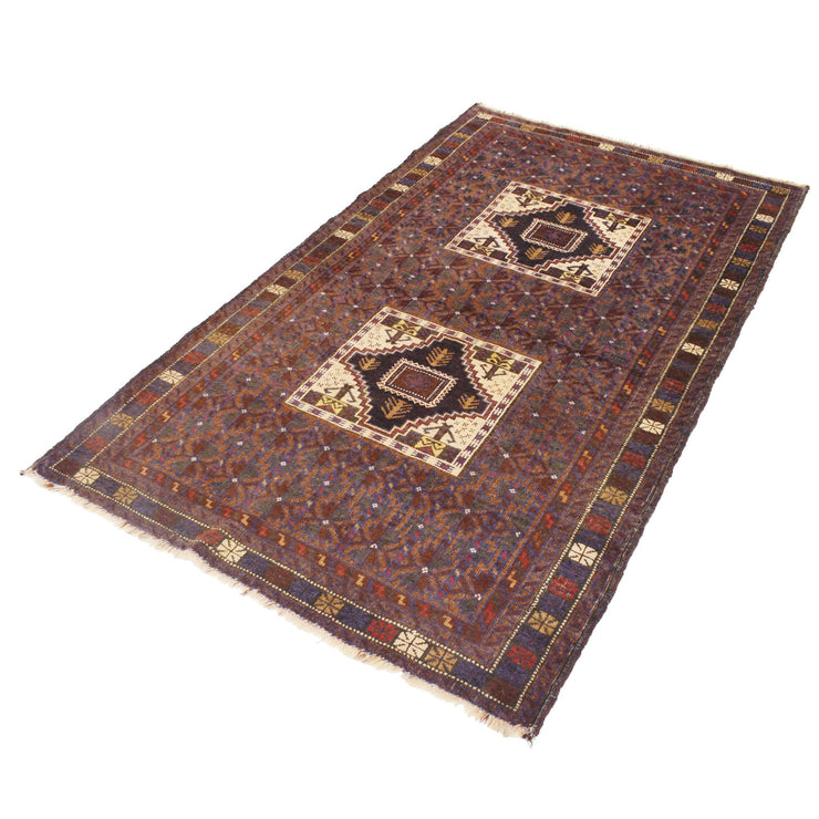 4' x 6' Multi-Color Quality Tribal Baluch Rug