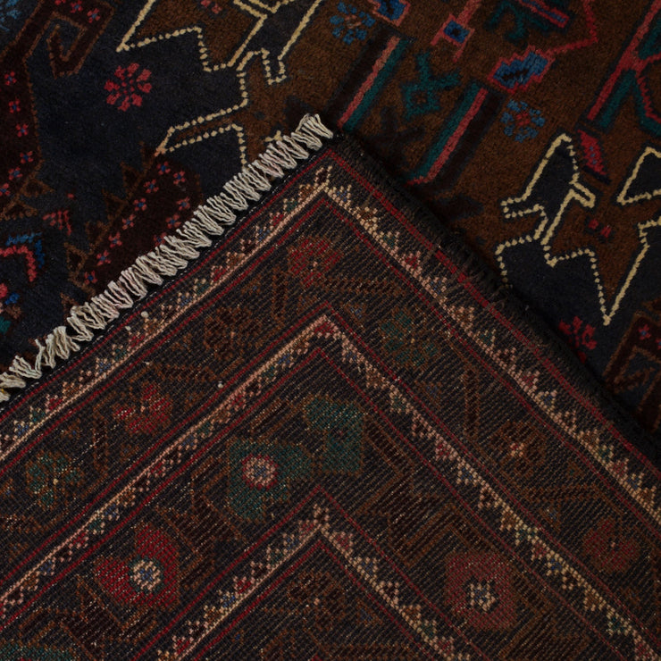 4' x 6' Multi-Color Quality Tribal Baluch Rug