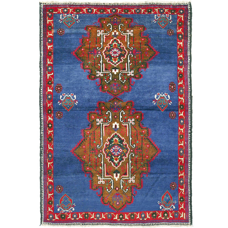 4' x 6' Blue Quality Tribal Baluch Rug