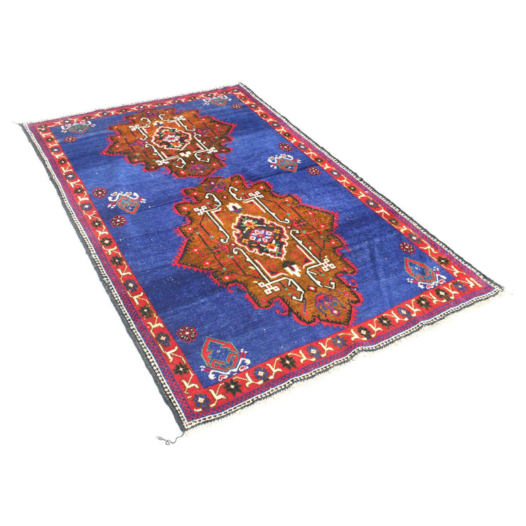 4' x 6' Blue Quality Tribal Baluch Rug