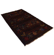 4' x 7' Multi-Color Quality Tribal Baluch Rug