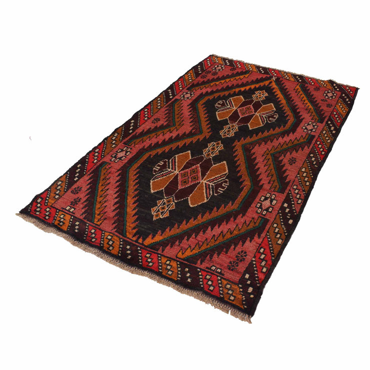 4' x 6' Multi-Color Quality Tribal Baluch Rug