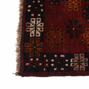 4' x 6' Orange Red Quality Tribal Baluch Rug