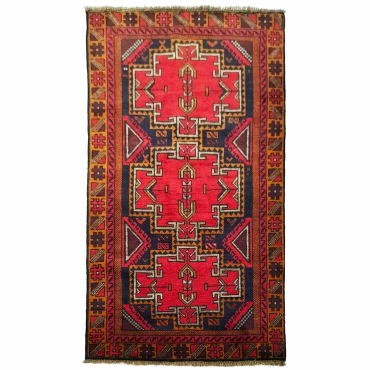 4' x 6' Afghan Tribal Baluch Rug