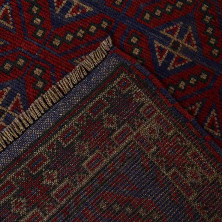 4' x 6' Dark Red Quality Tribal Baluch Rug