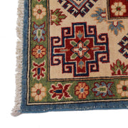 6' x 10' Beautiful Handmade Blue Kazak Rug- Natural Wool