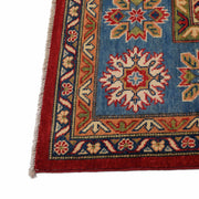 8' x 10' Beautiful Handmade Rose Red Kazak Rug- Natural Wool