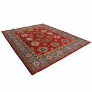 8' x 10' Beautiful Handmade Rose Red Kazak Rug- Natural Wool