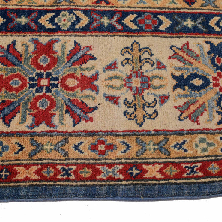 8' x 10' Beautiful Handmade Blue Kazak Rug- Natural Wool