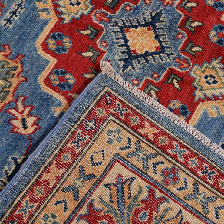 8' x 10' Beautiful Handmade Blue Kazak Rug- Natural Wool