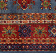 8' x 10' Beautiful Handmade Blue Kazak Rug- Natural Wool