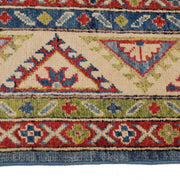 6' x 8' Beautiful Handmade Blue Kazak Rug- Natural Wool