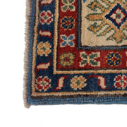 5' x 7' Beautiful Handmade Blue Kazak Rug- Natural Wool