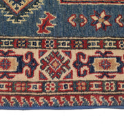 3' x 5' Beautiful Handmade Light Blue Kazak Rug- Natural Wool