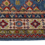 3' x 5' Beautiful Handmade Blue Kazak Rug- Natural Wool