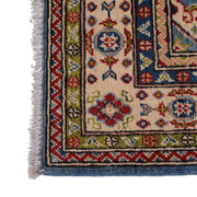 3' x 5' Beautiful Handmade Blue Kazak Rug- Natural Wool