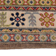 3' x 5' Beautiful Handmade Peanut Brown Kazak Rug- Natural Wool