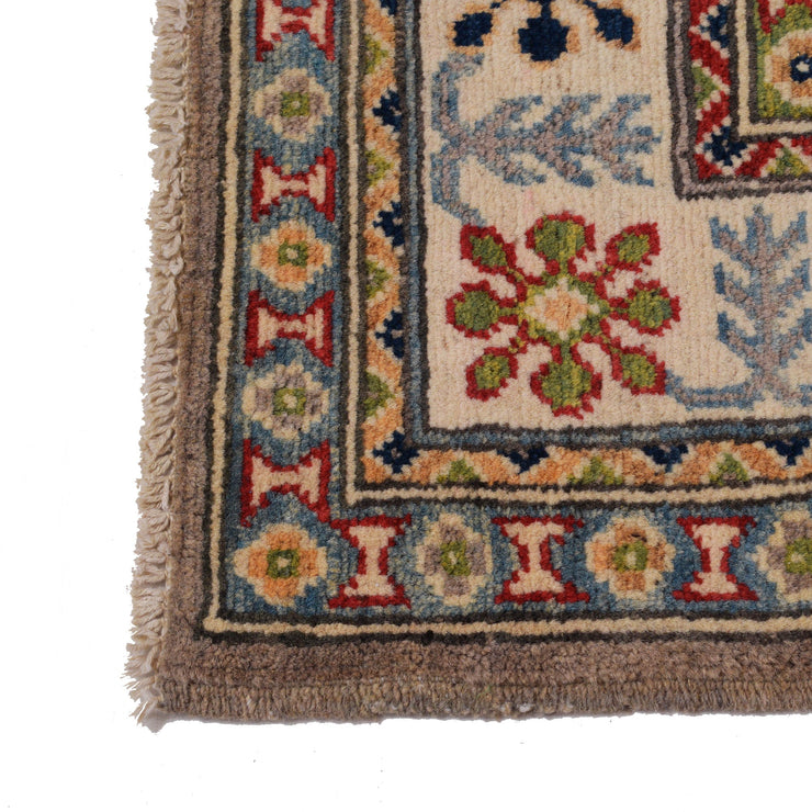 3' x 5' Beautiful Handmade Peanut Brown Kazak Rug- Natural Wool