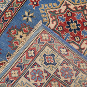 3' x 5' Beautiful Handmade Blue Kazak Rug- Natural Wool