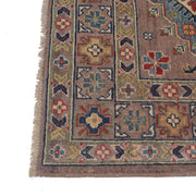 3' x 5' Beautiful Handmade Mustard Brown Kazak Rug- Natural Wool